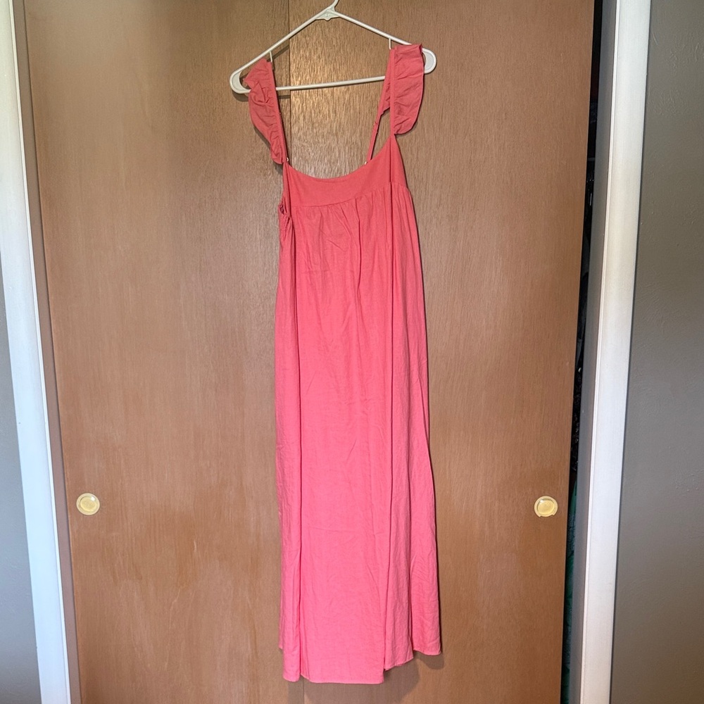 Show Me Your MuMu Coral Maxi Dress
